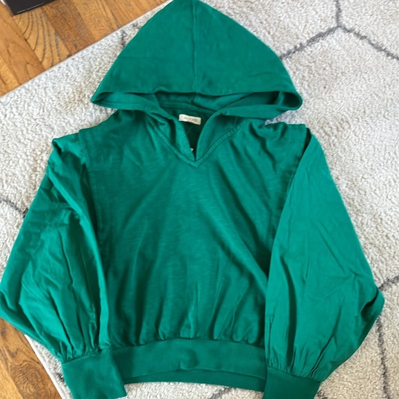 Anthropologie Pilcro Fabric Mix Hoodie - Picture 5 of 12